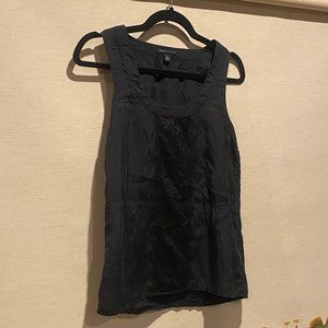 Banana Republic silk black racerback blouse tank, xs